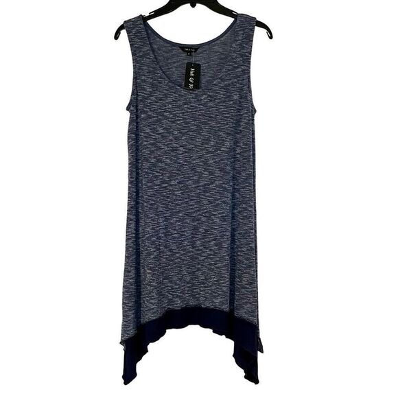 NWT Yak n Yeti Blue Tank Shark Tooth Dress Small - Picture 1 of 10
